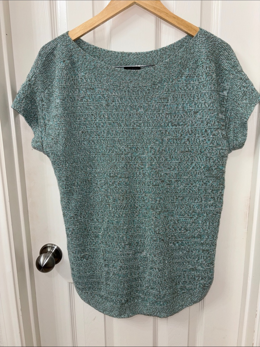 Talbots Mint Green Short-Sleeve Knit Top